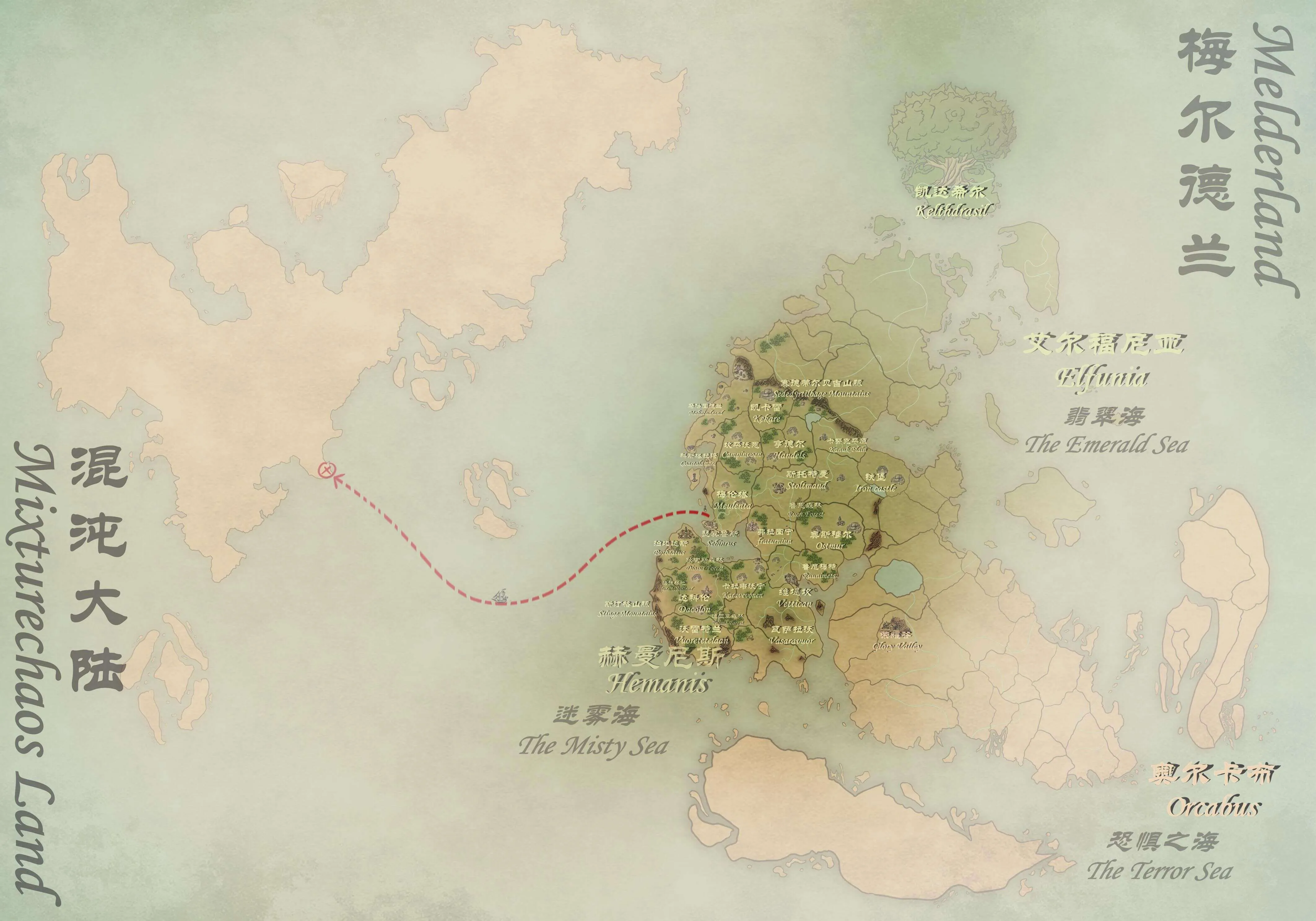 冒险/剧情/解谜/职业【大型RPG冒险地图】《伪神的沙盒：异域黎明》